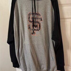 Fanatics Gray and Black SF Giants Hoodie
